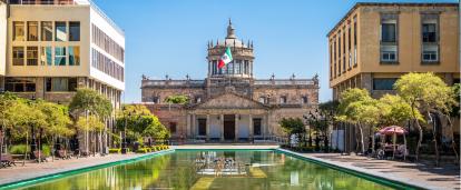 A view of Hospicio Cabañas in Mexico. The Hospicio Cabañas, a World Heritage Site, found in Guadalajara, Mexico.